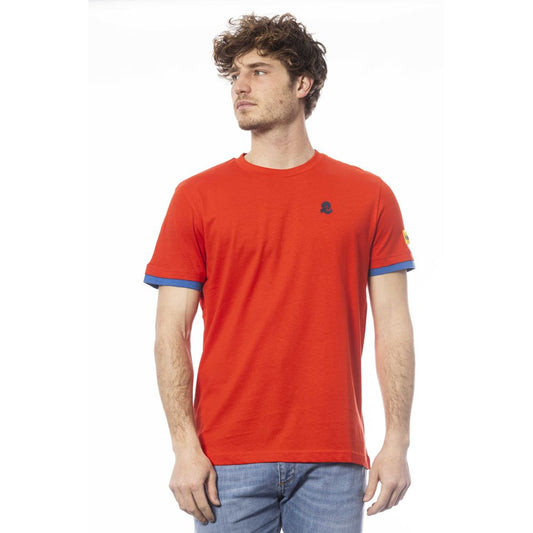 Red Cotton Men T-Shirt