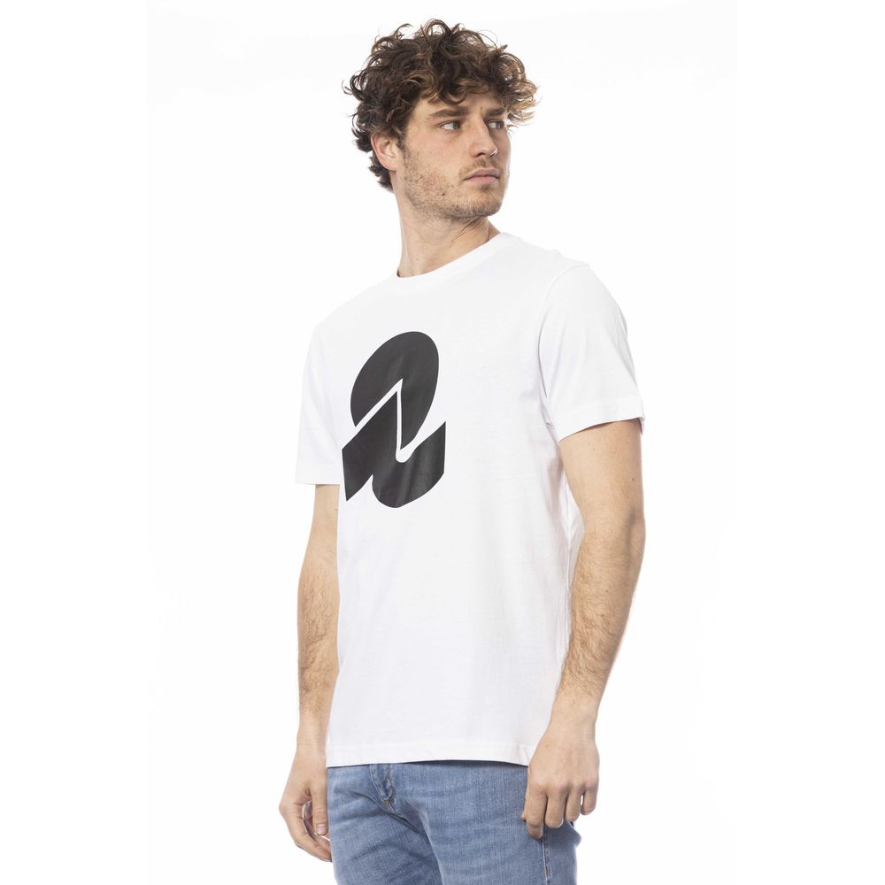 White Cotton Men T-Shirt