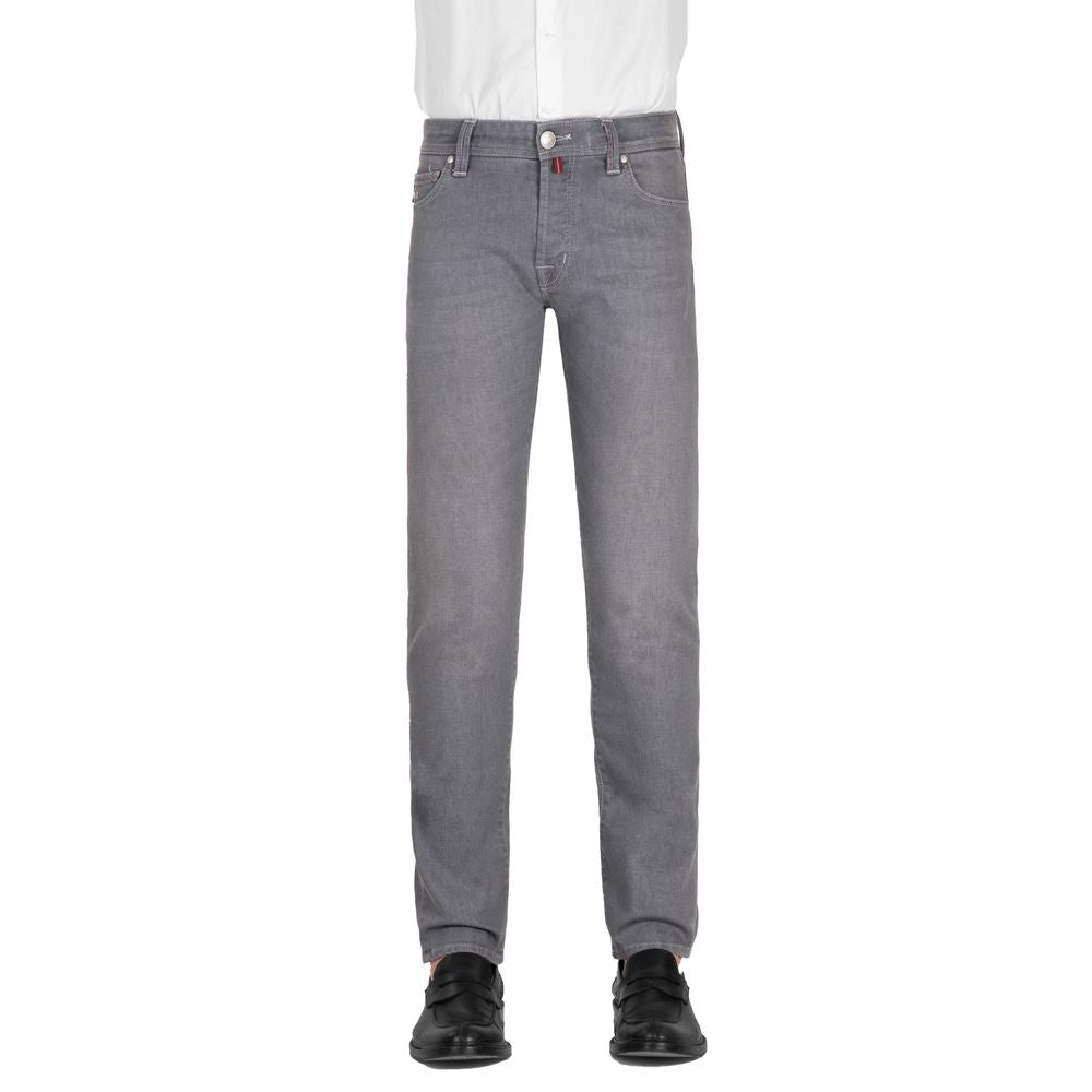 Gray Cotton Men's Jeans