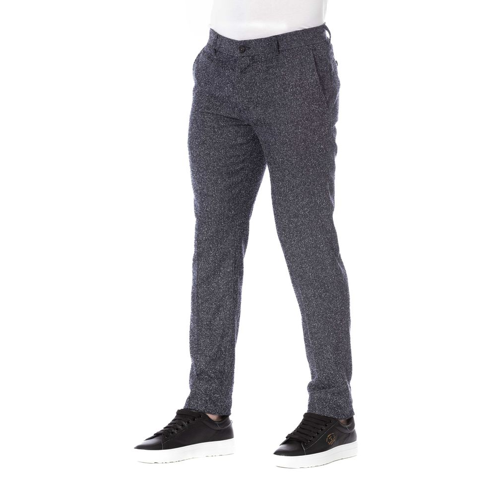 Black Cotton Men Pants