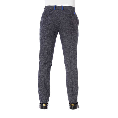 Black Cotton Men Pants