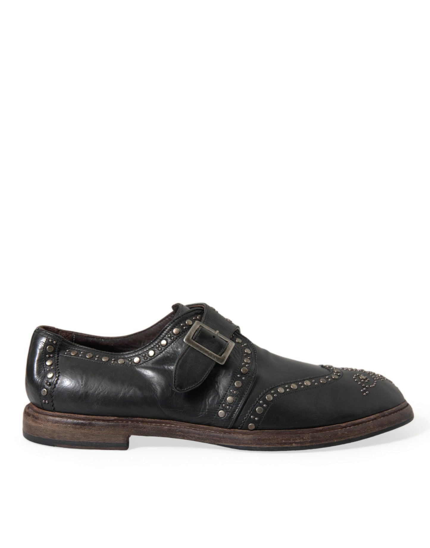 Elegant Calfskin Leather Monk Straps