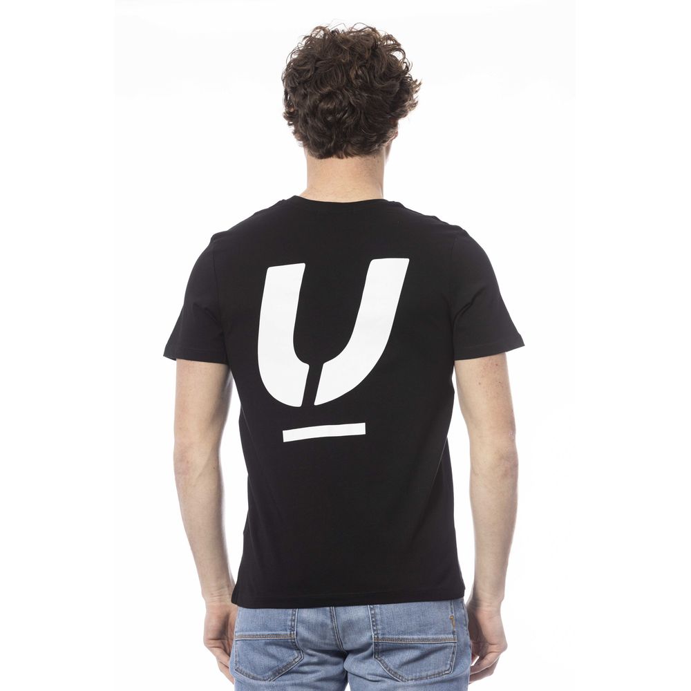 Black Cotton Men T-Shirt