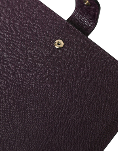 Elegant Leather Tablet Pouch in Rich Brown