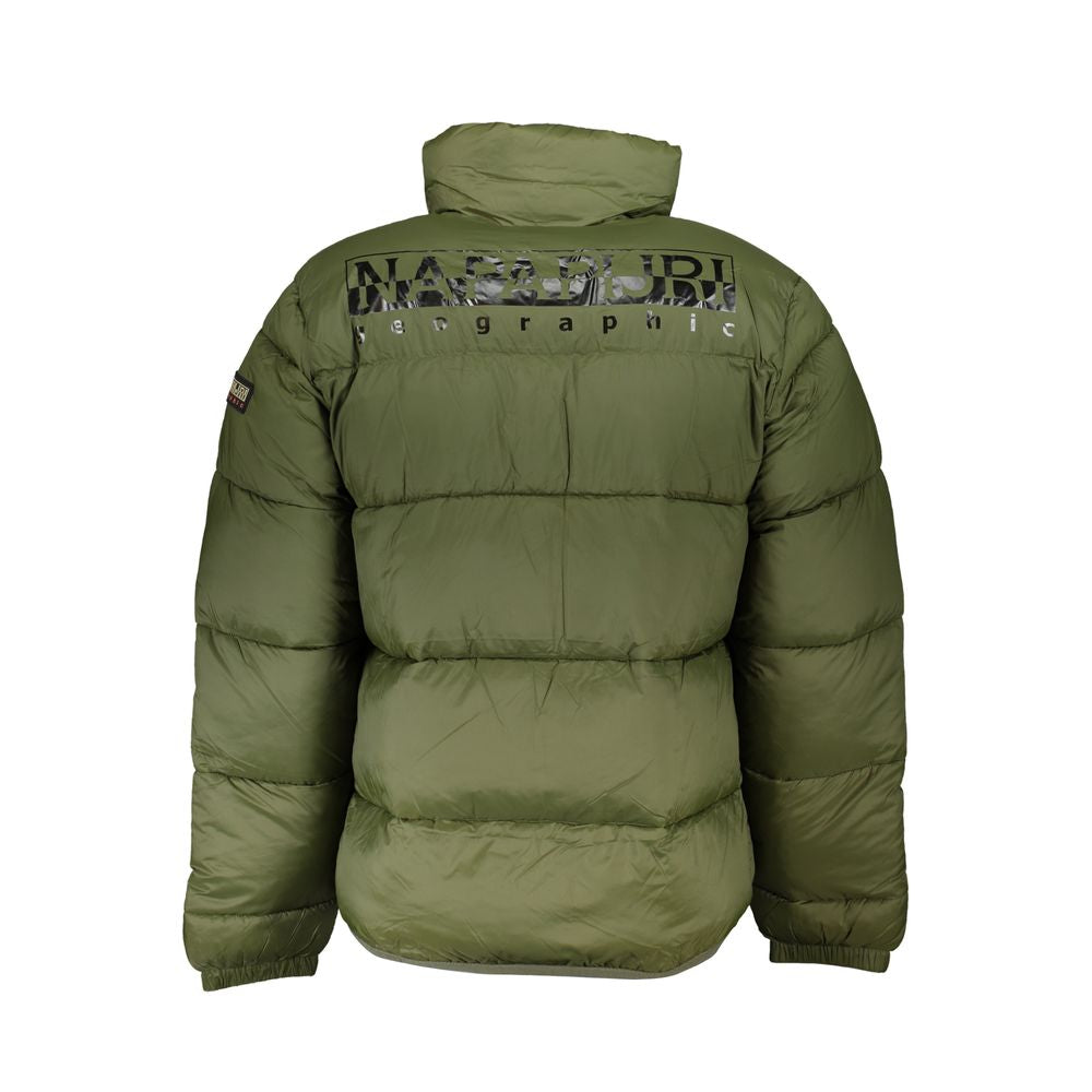 Green Polyamide Men Jacket