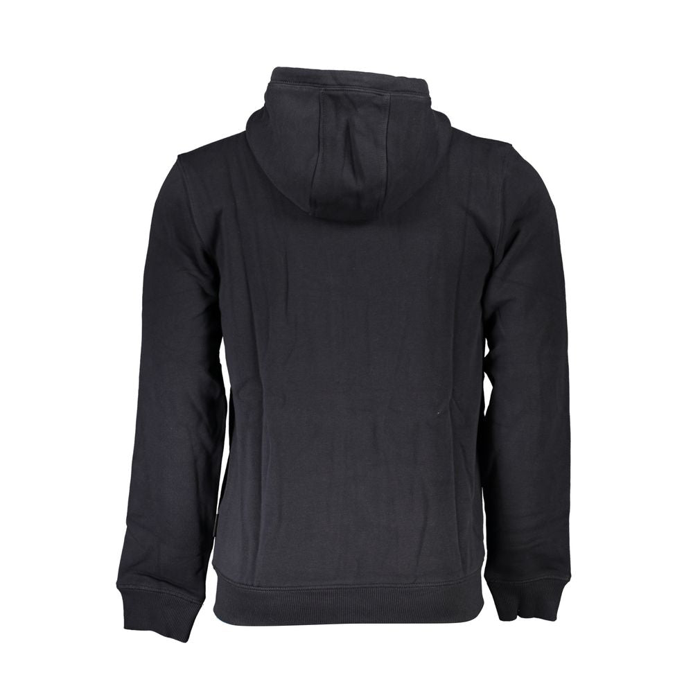 Black Cotton Men Sweater