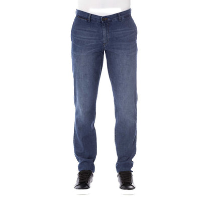 Blue Cotton Men Jeans