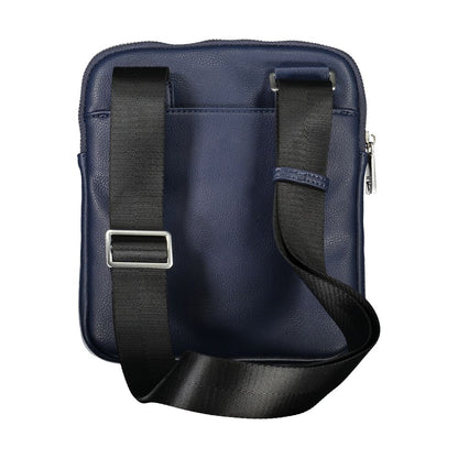 Sleek Blue Shoulder Bag with Ample Storage