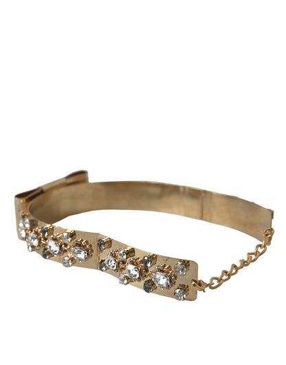 Gold-Tone Crystal Embellished Waist Belt