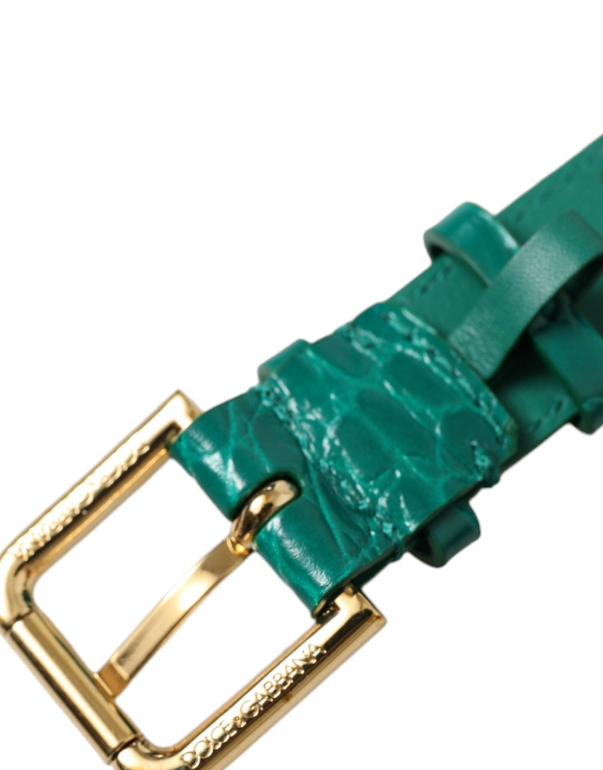 Elegant Green Leather Neck Band