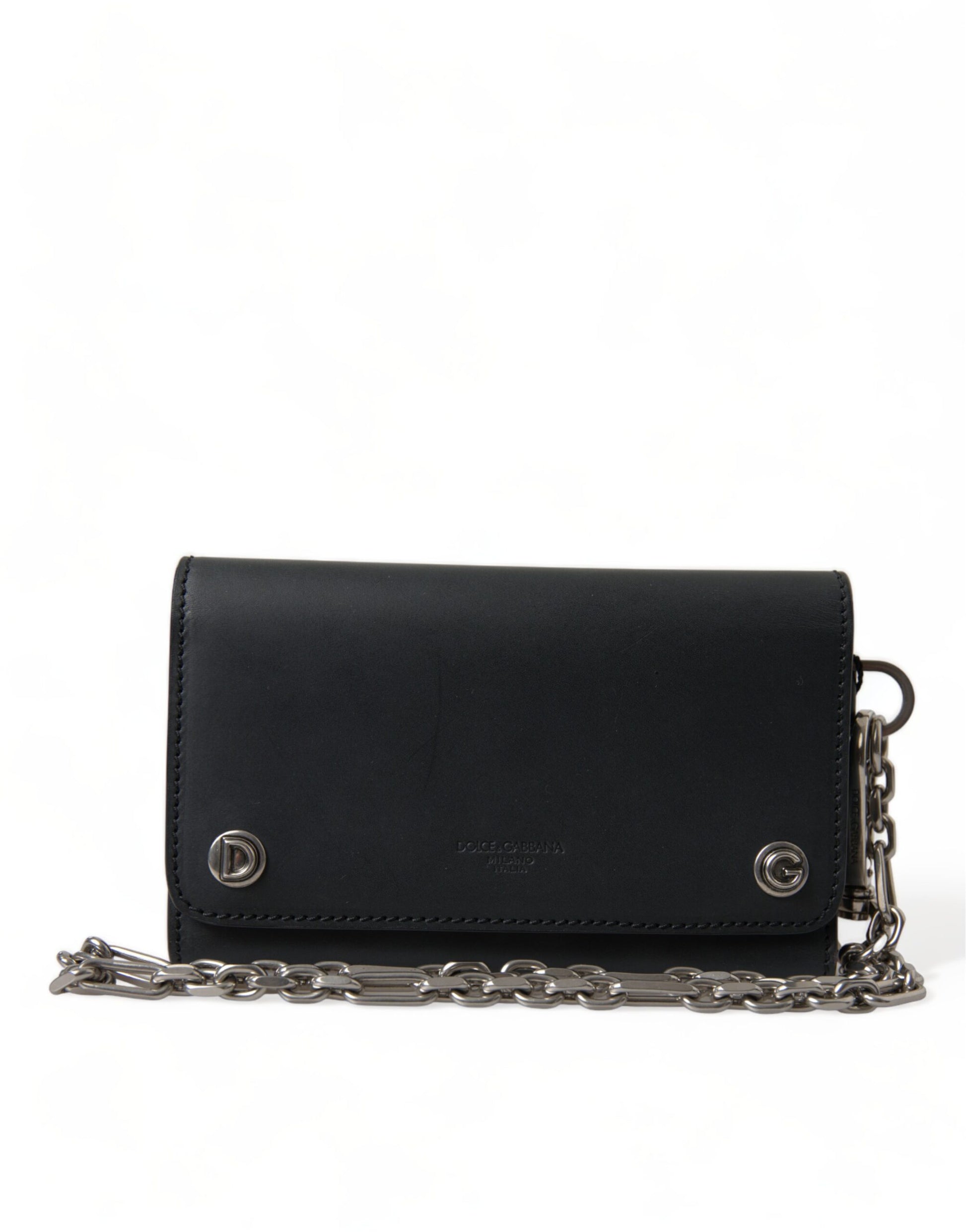 Elegant Black Leather Shoulder Bag