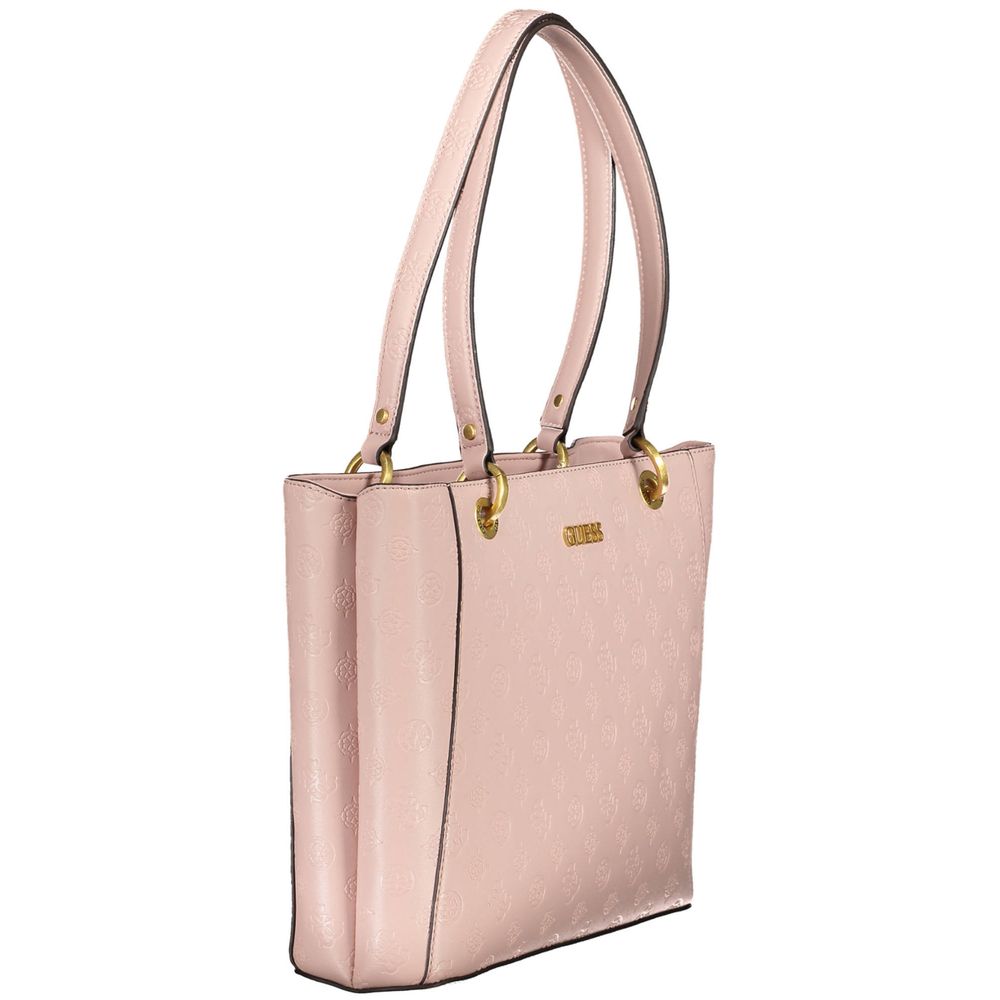 Pink Polyethylene Handbag