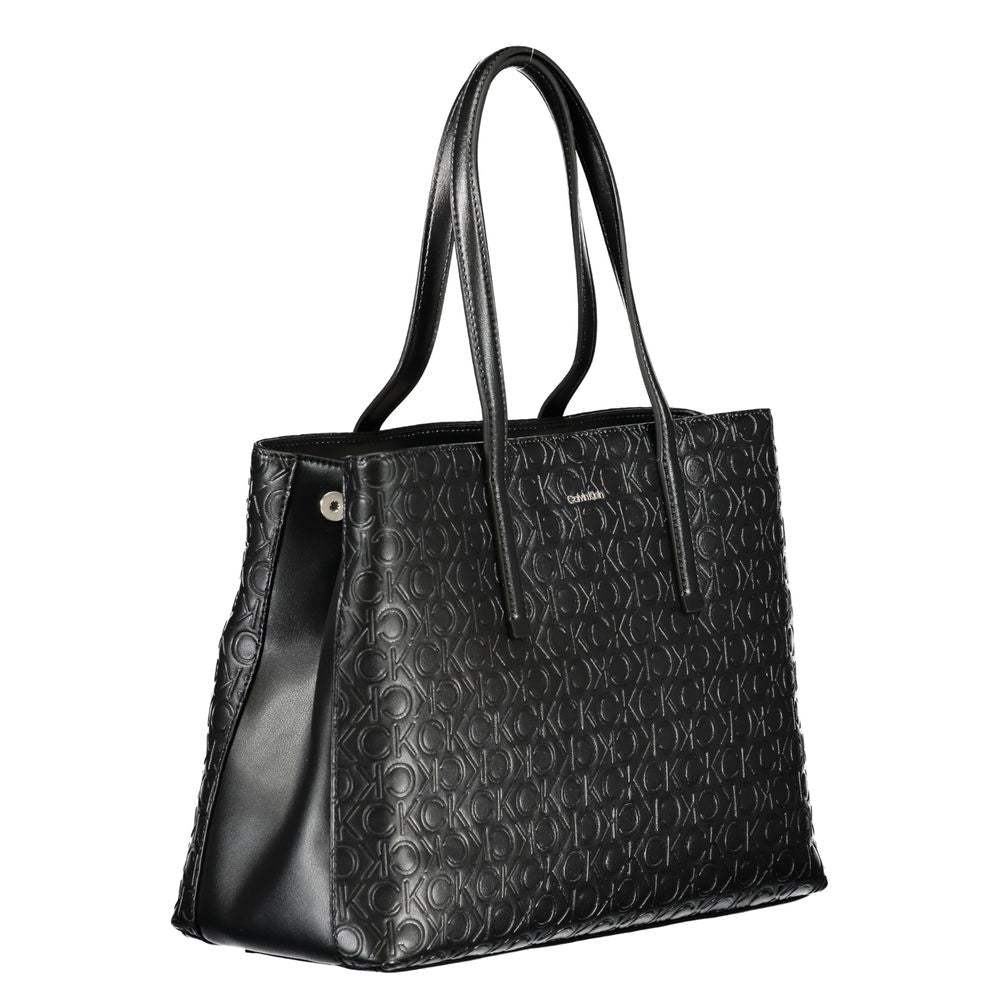 Black Polyester Handbag