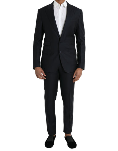 Dark Blue Wool NAPOLI Formal 2 Piece Suit