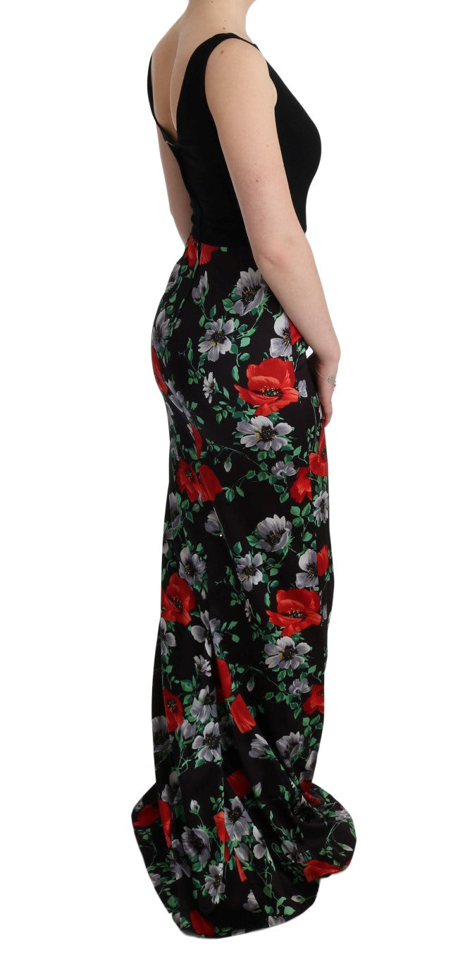 Elegant Floral Sheath Gown