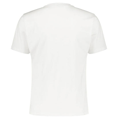 White Cotton Men T-Shirt