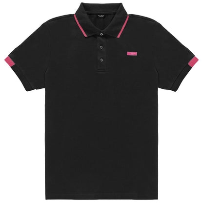 Elegant Cotton Polo with Contrast Details