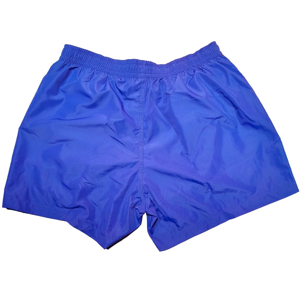 Blue Polyester Men's Swim Shorts