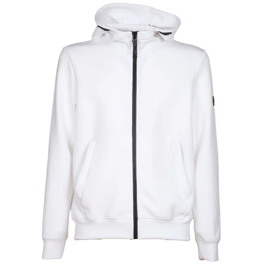 Elegant White Tech Fabric Hoodie