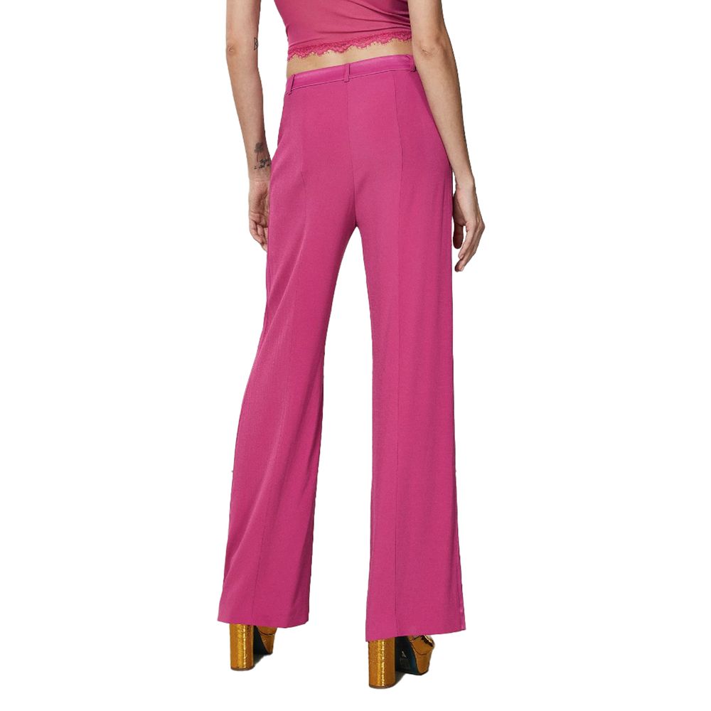 Elegant Fuchsia Palazzo Trousers