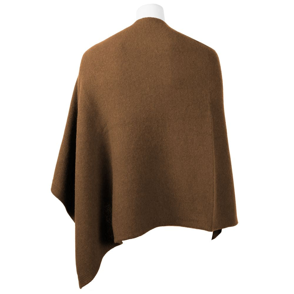 Elegant Cashmere V-Neck Poncho