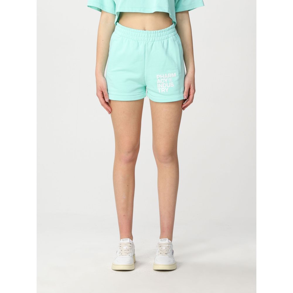 Green Cotton Women Short