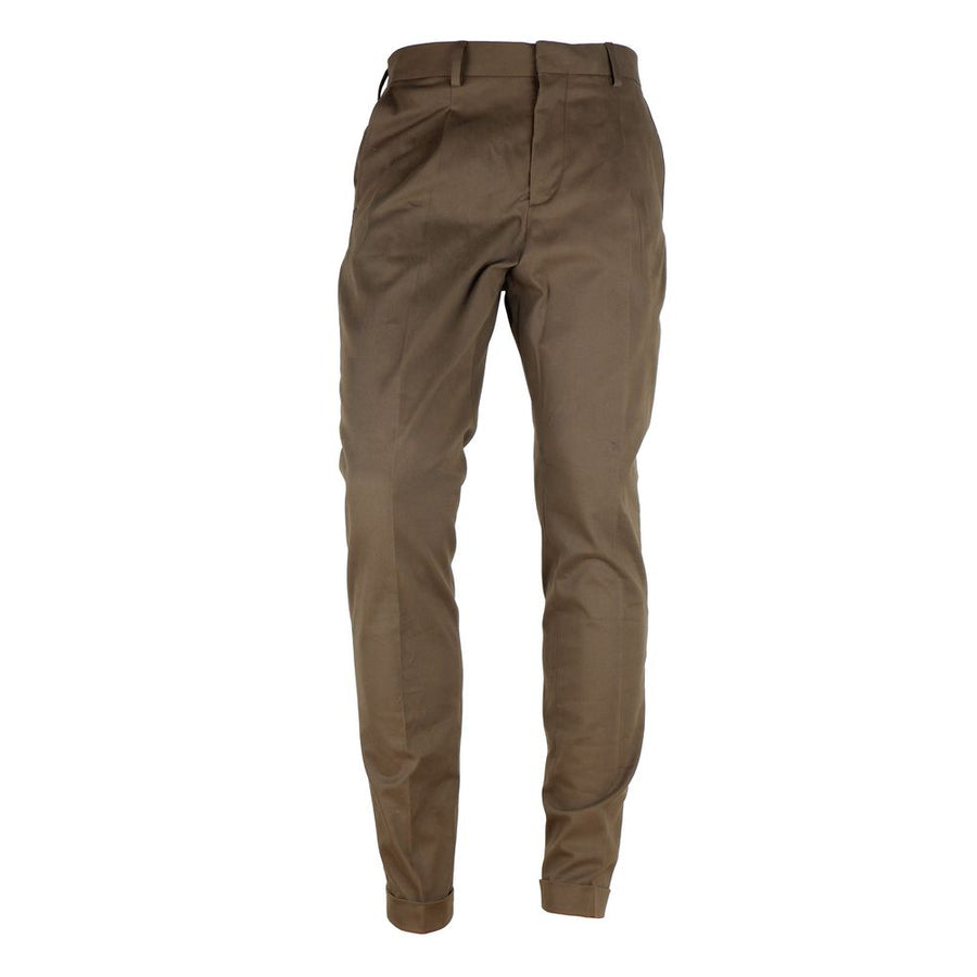 Brown Wool Men Trouser