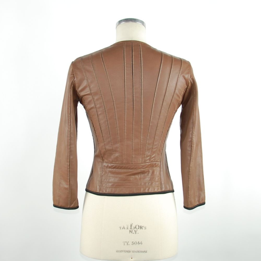 Brown Leather Women Jacket