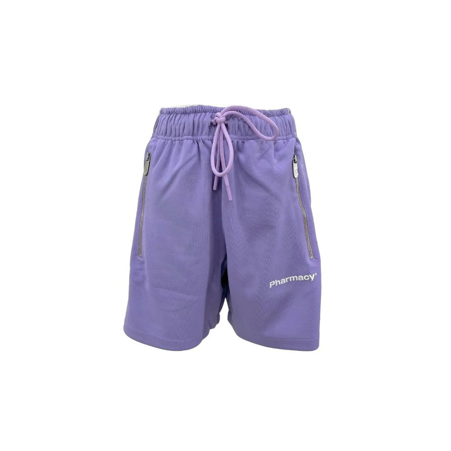 Chic Purple Bermuda Shorts with Side Stripes