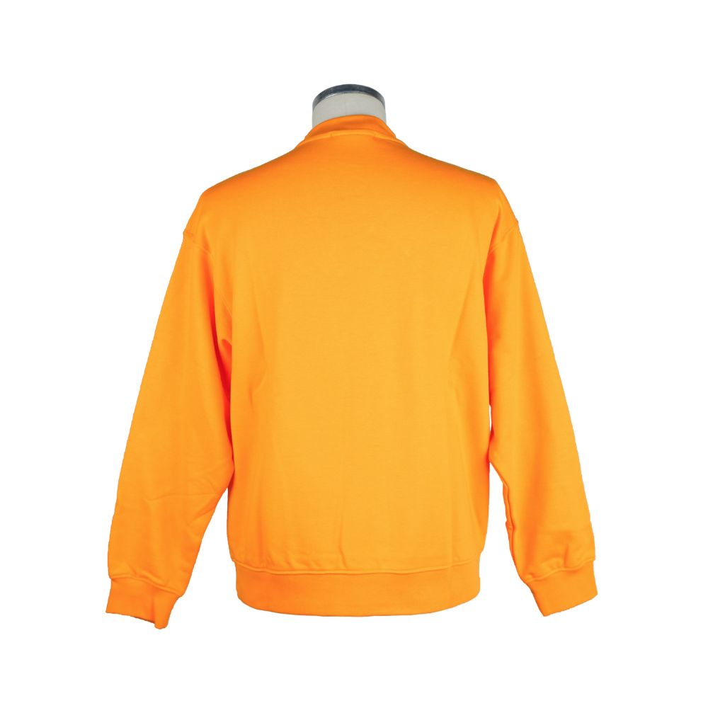 Chic Orange Logo Crewneck Sweatshirt