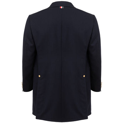 Elegant Wool Jacket in Signature Blue