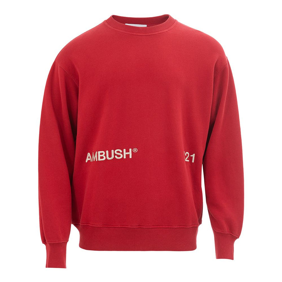 Elevated Red Cotton Sweater