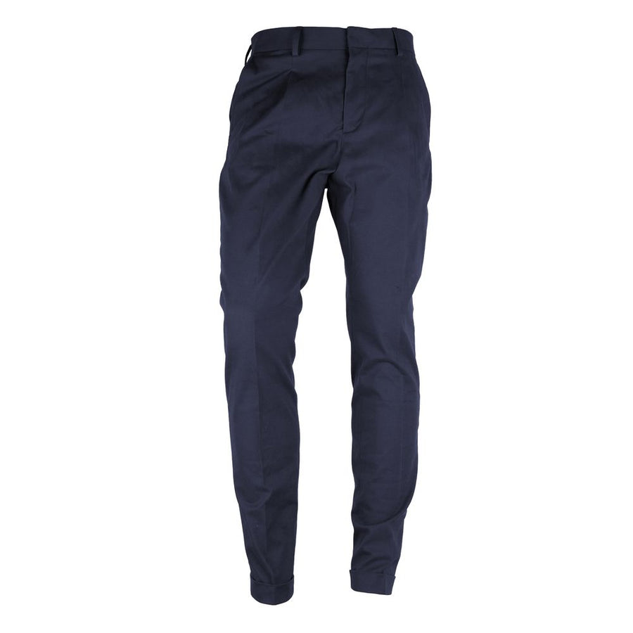 Blue Wool Men's Trouser