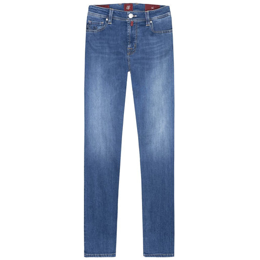 Light Blue Cotton Men Jeans