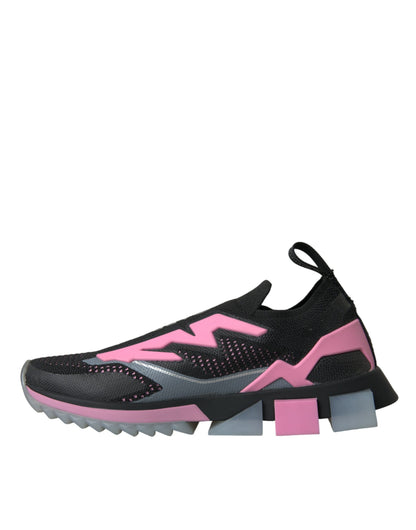 Black Pink Slip On Sorrento Sneakers Shoes