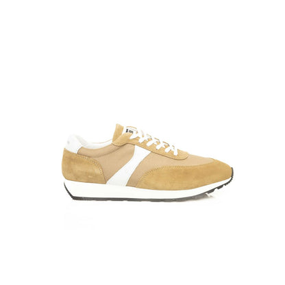 Beige Leather Men Sneaker