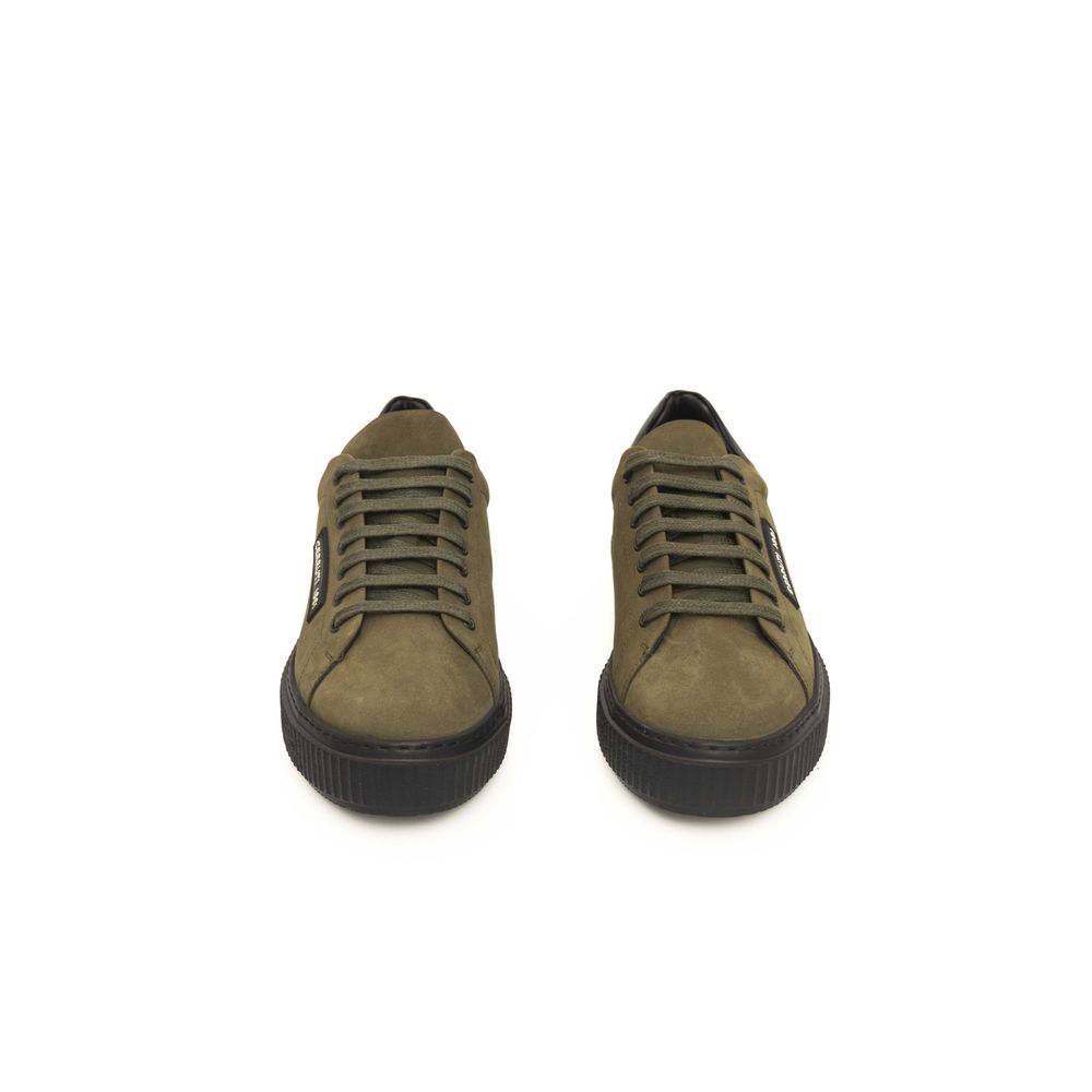 Green Leather Men's Sneaker