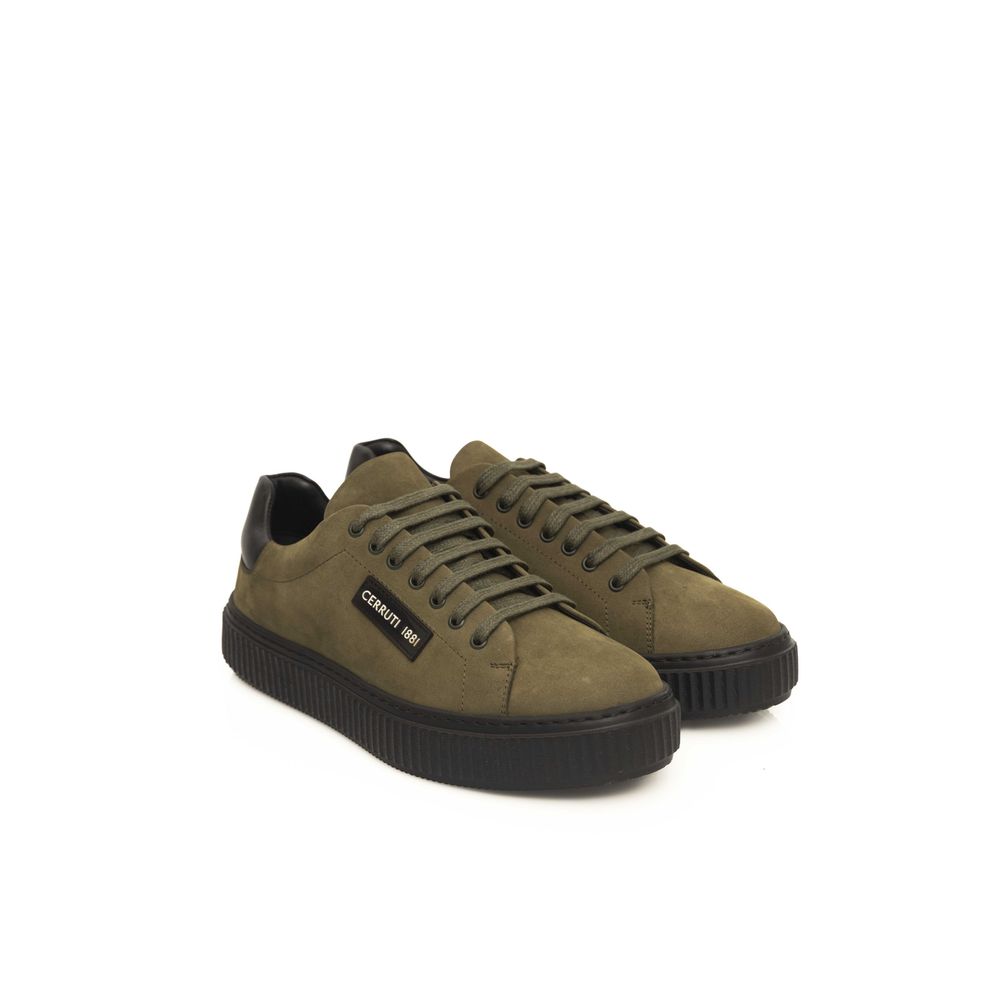 Green Leather Men's Sneaker