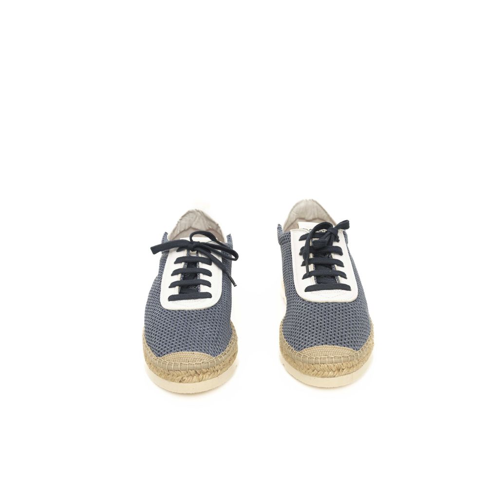 Blue Leather Men Sneaker