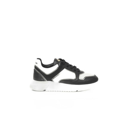 Black Leather Women Sneaker