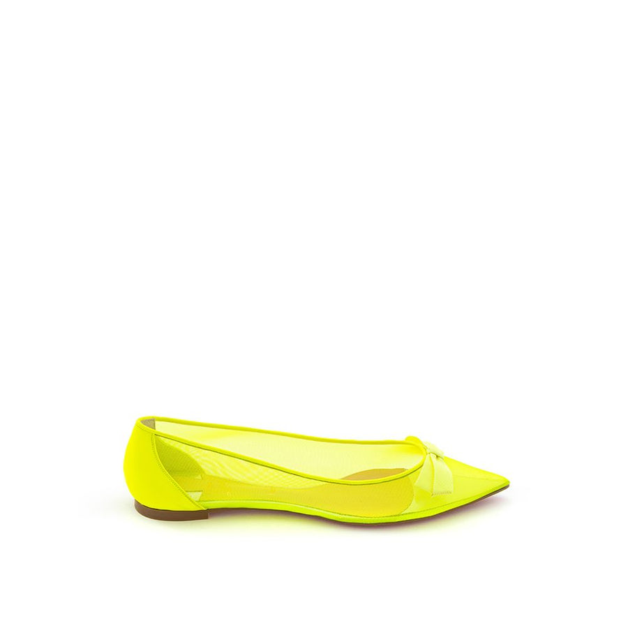 Sunshine Yellow Mesh Flat Elegance