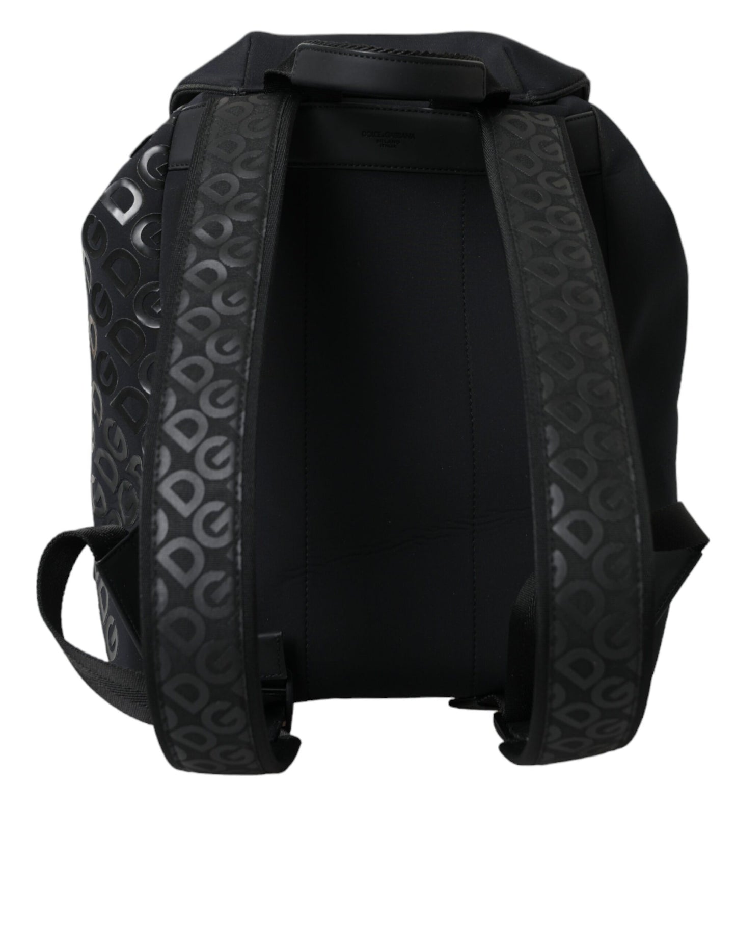 Black Neoprene Nylon DG Logo School Backpack Bag