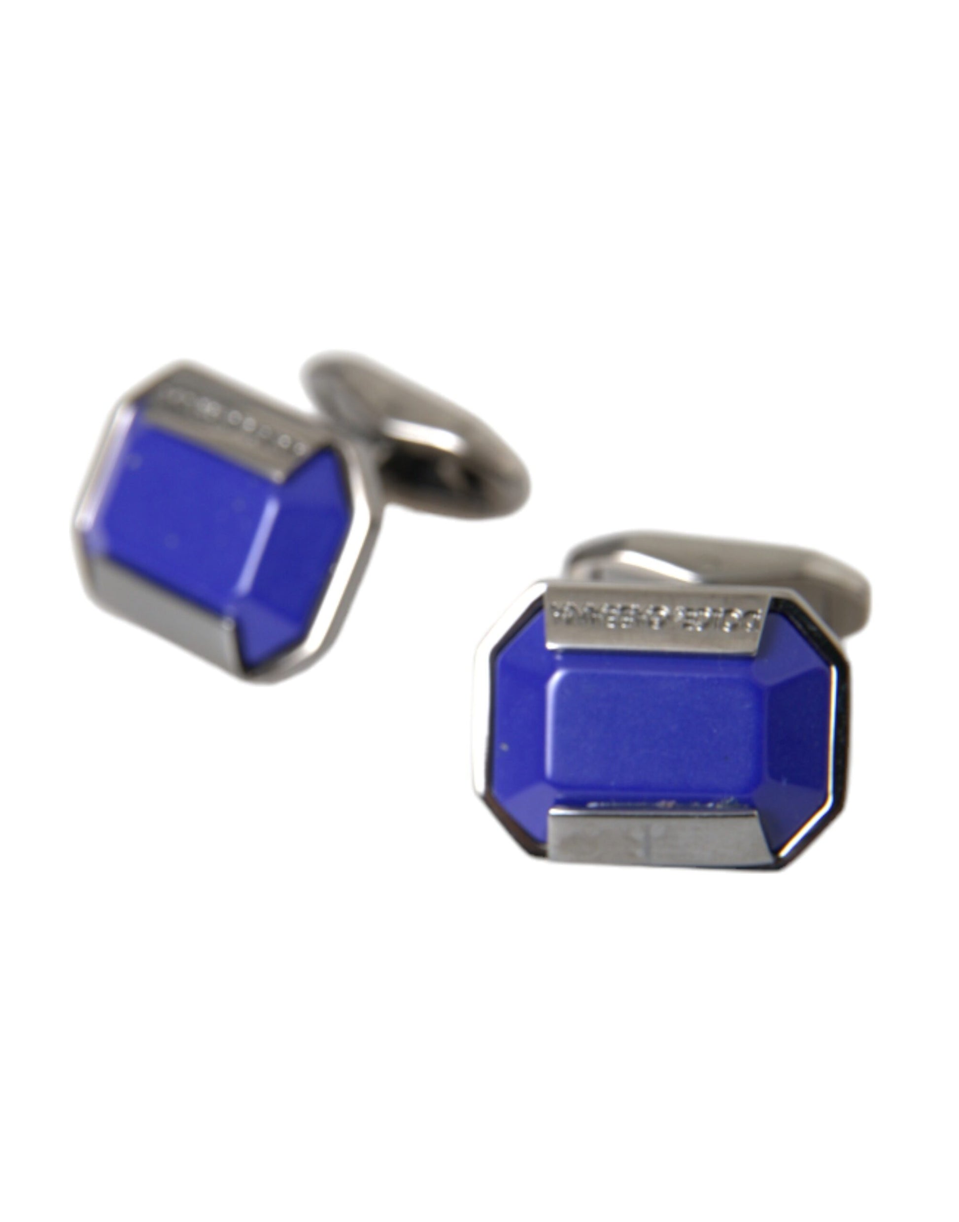 Silver Plated Brass Pin Crystal Cufflinks