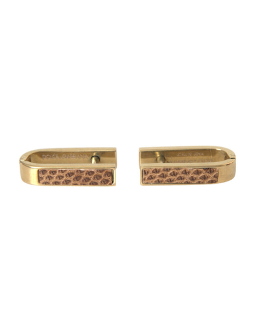 Gold Plated Metal Brass Pin Men Cufflinks