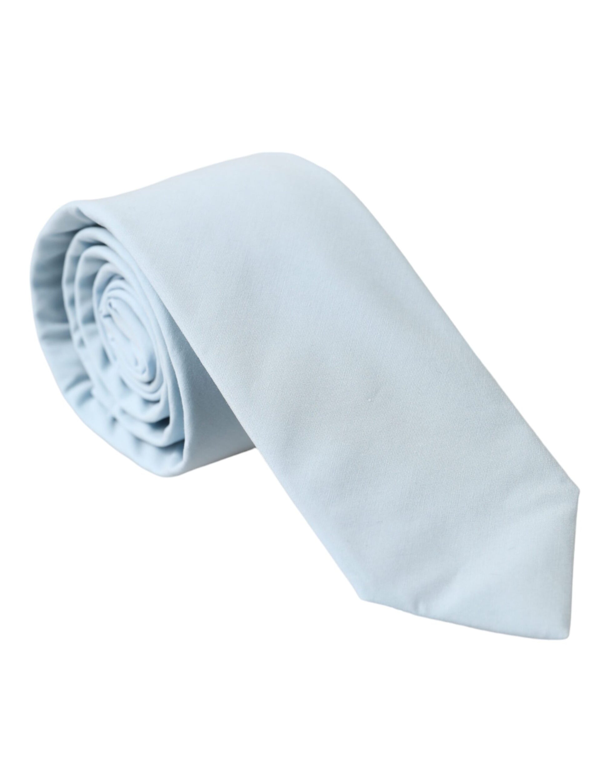 Light Blue Cotton Adjustable Tie Men