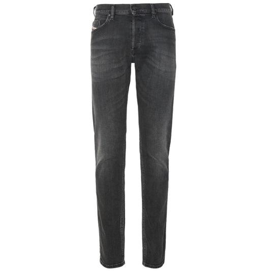 Black Cotton Jeans & Pant