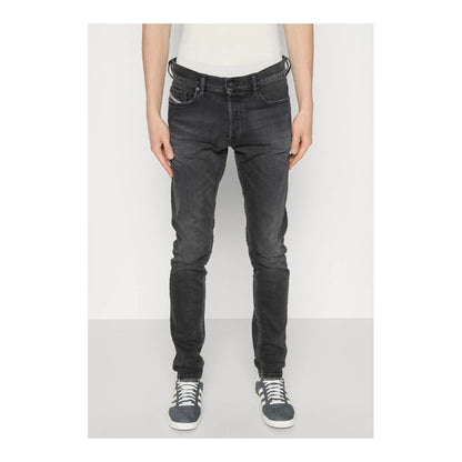 Black Cotton Jeans & Pant