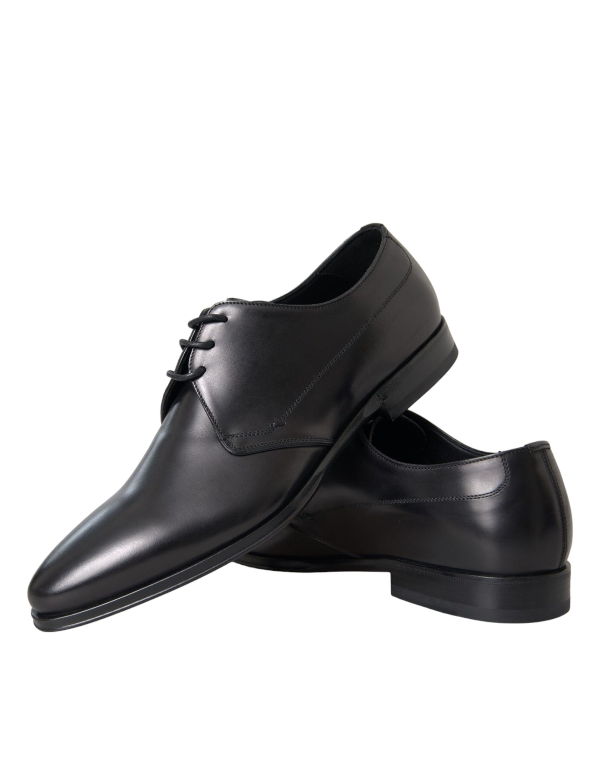 Black Leather Derby Formal Dress Men Shoes