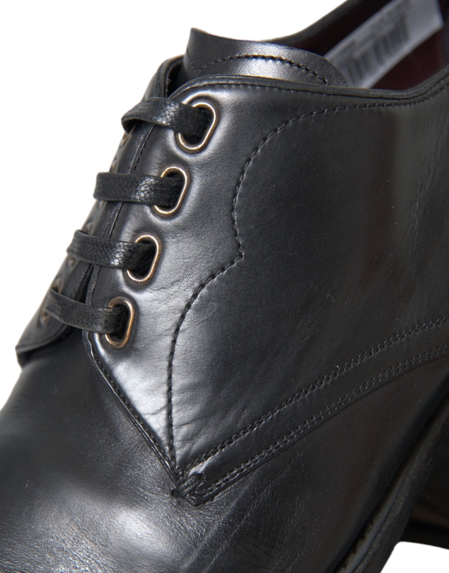 Black Leather Derby Formal Dress Men Shoes