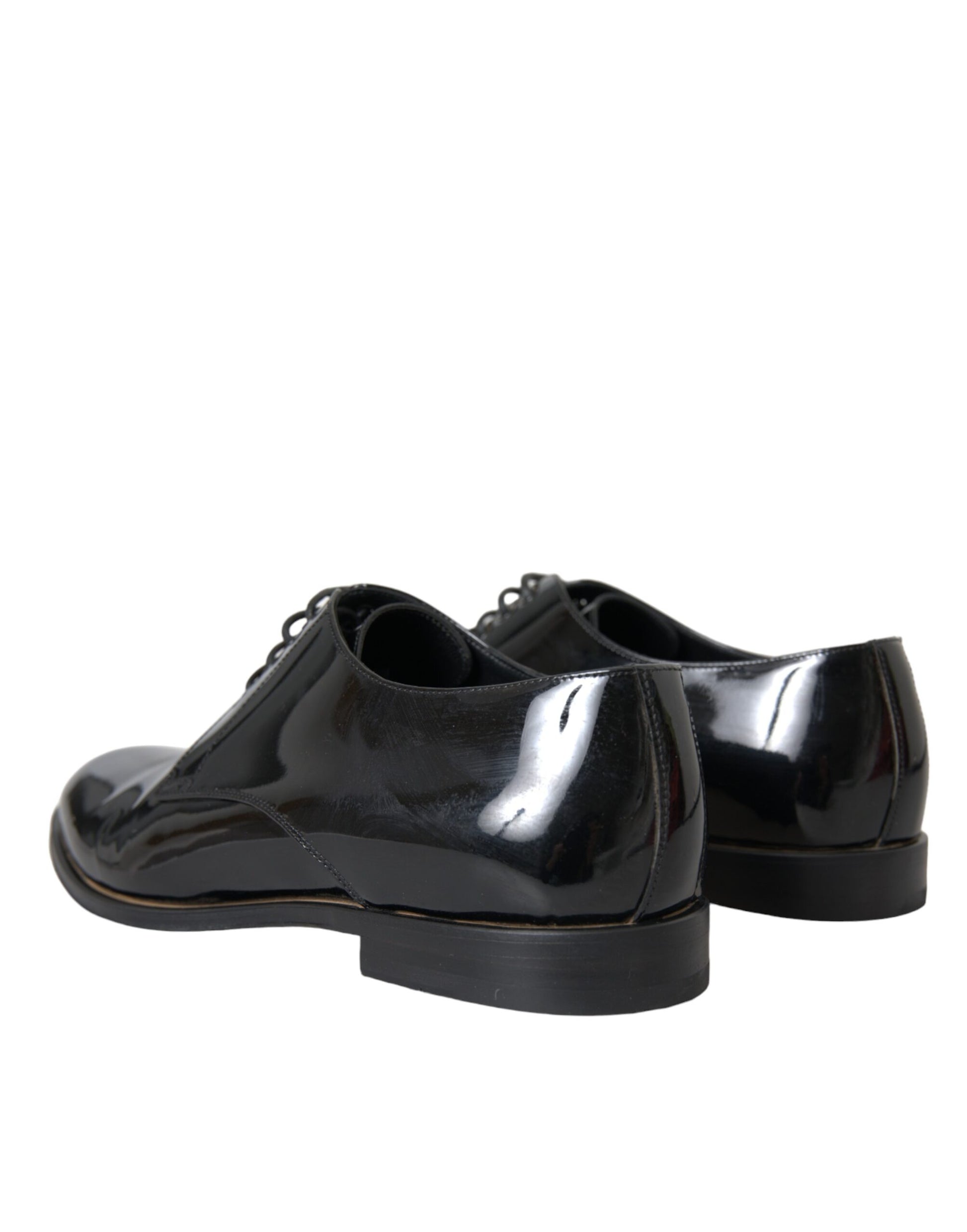 Black Patent Leather Derby Formal Dress Shoes